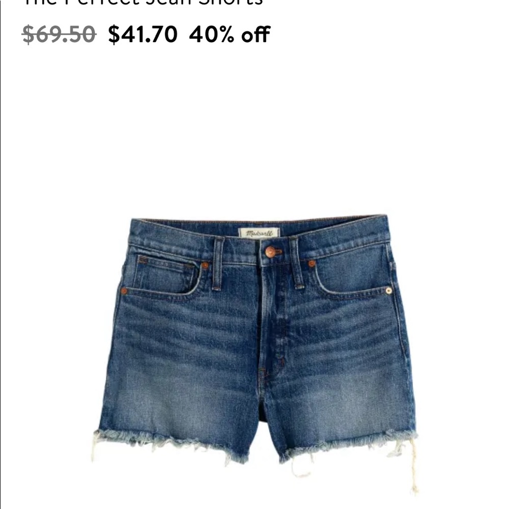Madewell Perfect Jean Short size 26